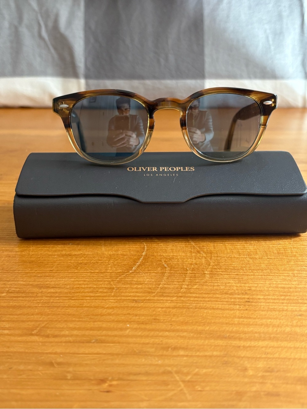 Oliver Peoples Sheldrake 47mm Canarywood Frame